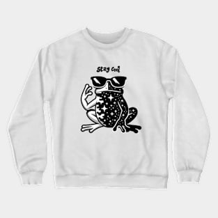 Stay Cool - Frog Mix With Space Crewneck Sweatshirt